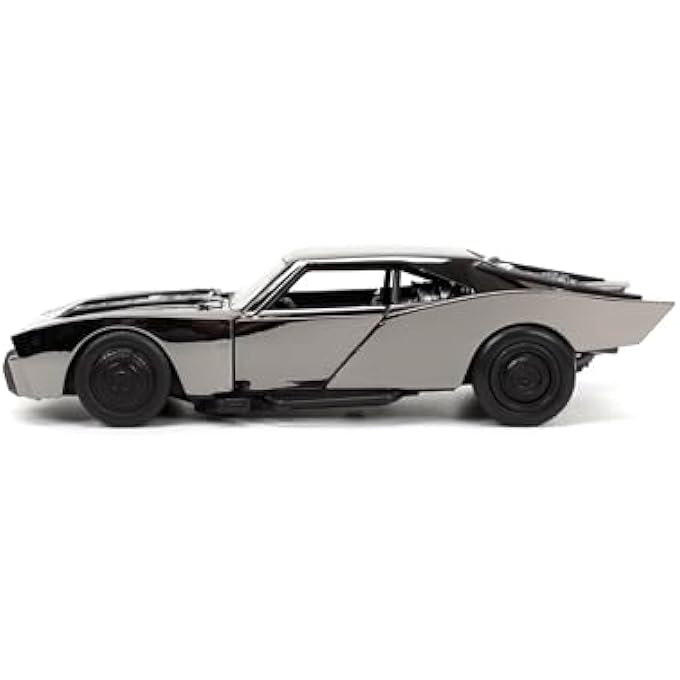 TOYS DC BATMOBILE FROM THE MOVIE "THE BATMAN" FROM 2022 WITH BATMAN FIGURE - TOY SET WITH CAR (19 CM) AND ACTION FIGURE (6 CM) FOR FANS, COLLECTORS AND CHILDREN FROM 8 YEARS - Image 3